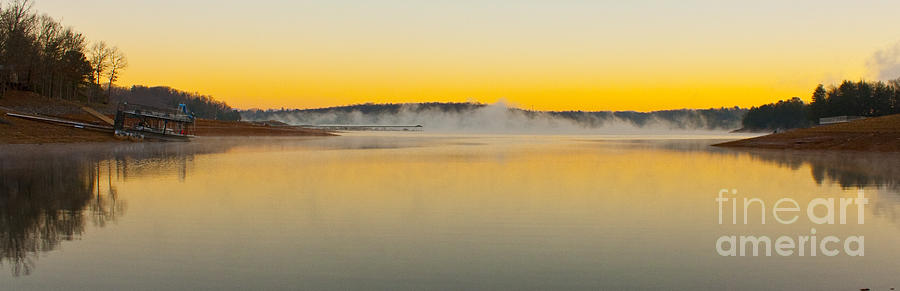 Fog over the Lake Photograph by Michael Waters Fog over the Lake Photograph by Michael Waters