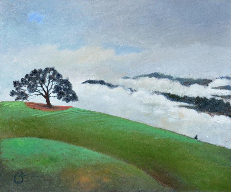 Winter Painting - Fog Spilling In by Gary Coleman
