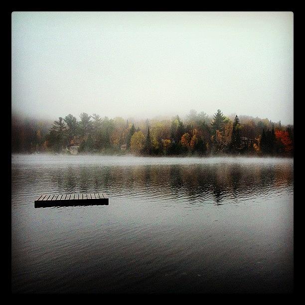 Lake Photograph - Foggy Afternoon by Nathalie Longpre