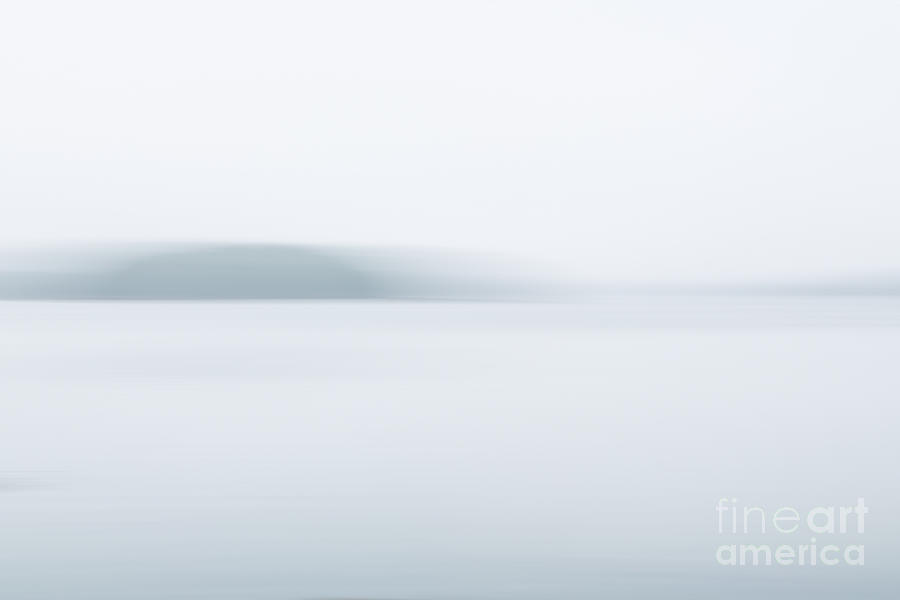 Abstract Digital Art - Foggy Bay 2 by Susan Cole Kelly Impressions