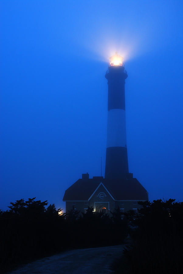 Foggy Beacon Photograph by James Kirkikis
