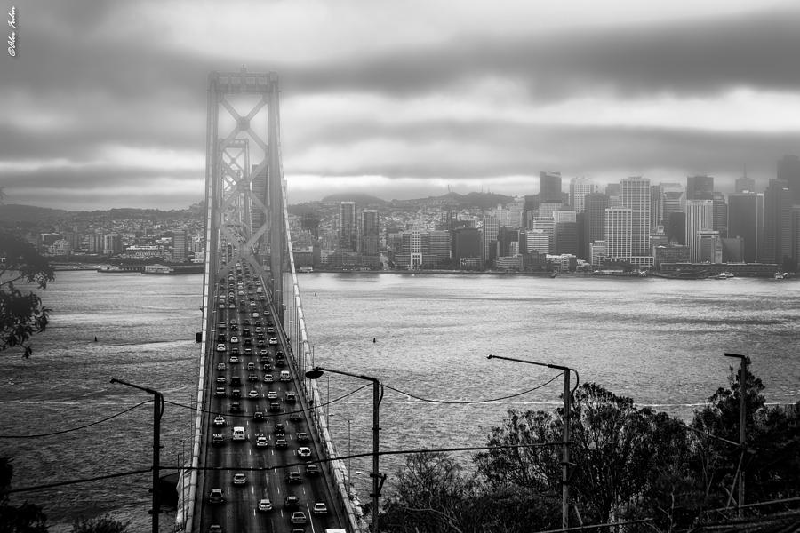 San Francisco Photograph - Foggy City of San Francisco by Alexander Fedin