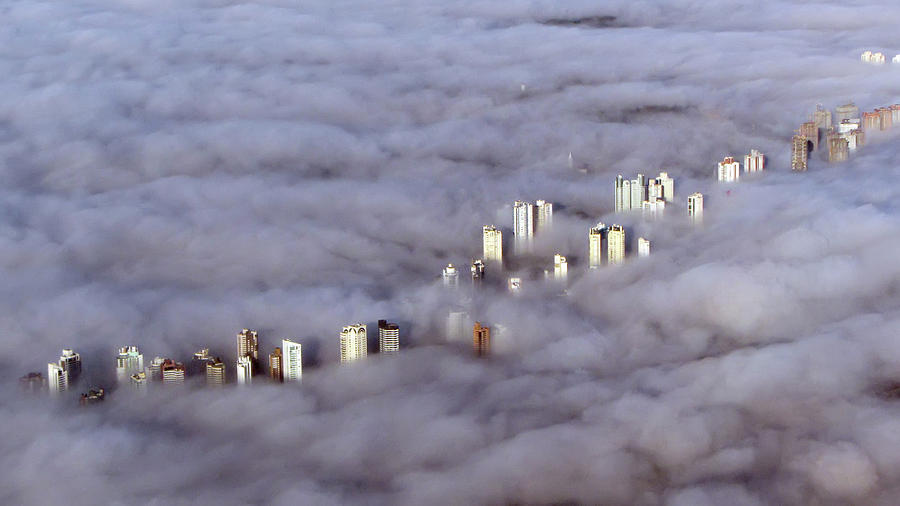 Foggy Day From Above Photograph by C. Quandt Photography
