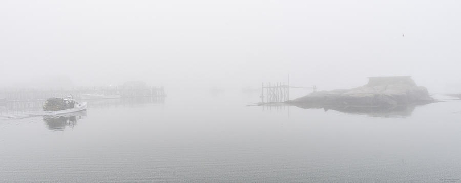 Foggy Day Lobstering Photograph by Marty Saccone