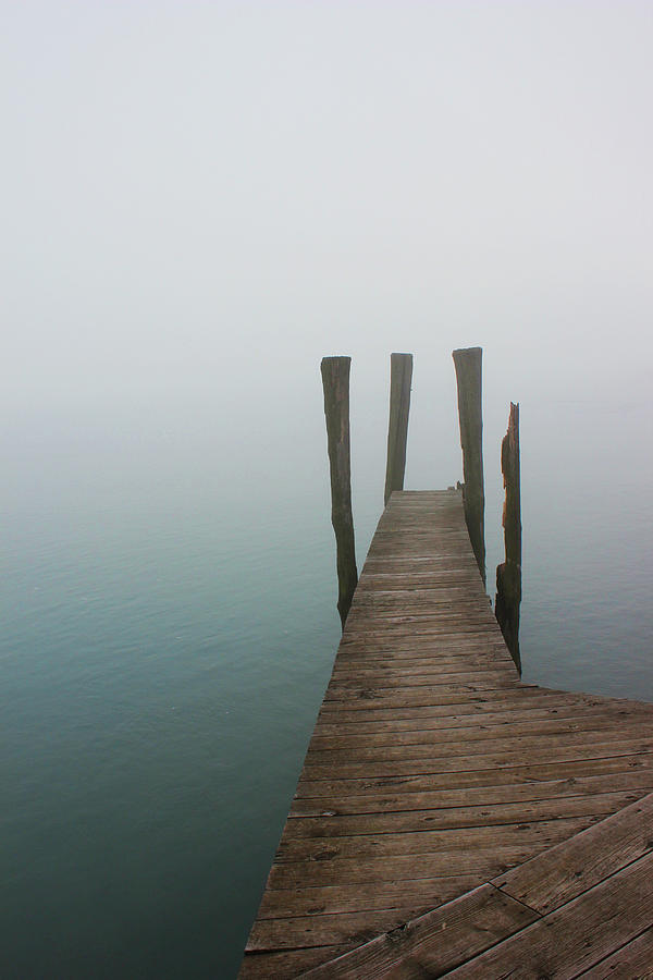 Foggy Dock 10 Photograph by Mary Bedy