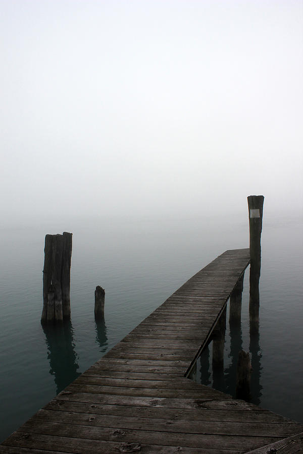 Foggy Dock 13 Photograph by Mary Bedy