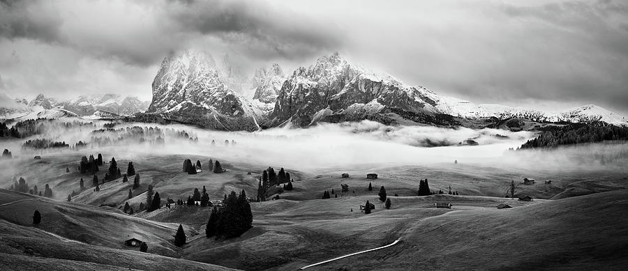 Foggy Dolomites Photograph by Marian Kuric