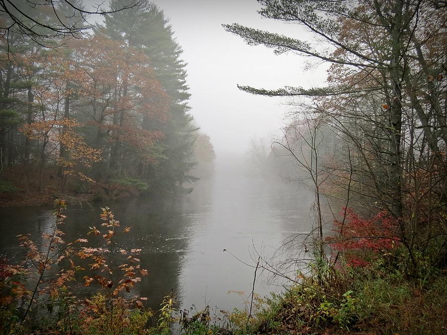 Foggy Fall River Photograph by MTBobbins Photography