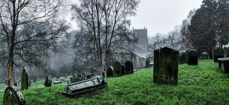 Foggy Fewston Cemetery #1 Photograph by Dennis Dame