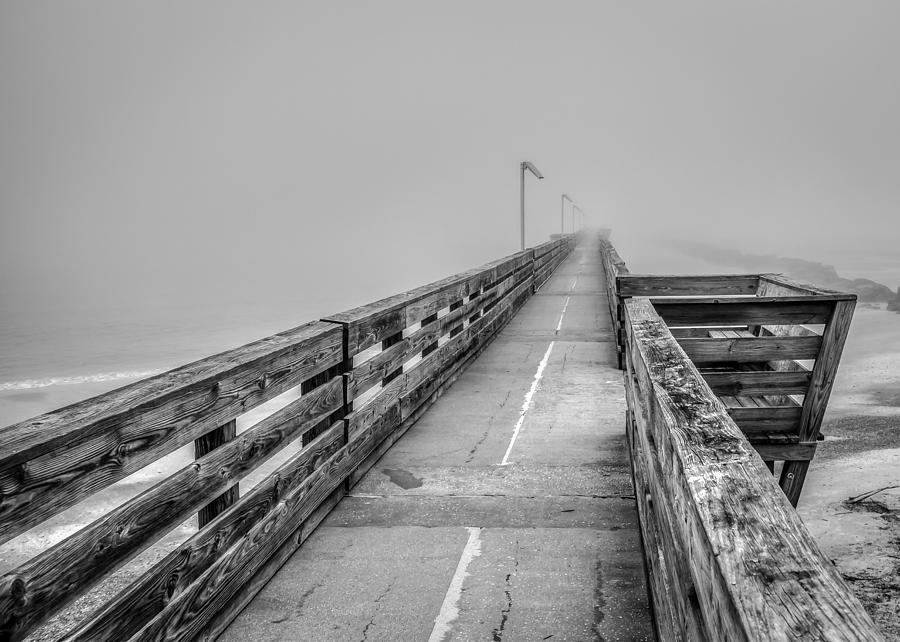 Foggy Fort Clinch Pier Photograph by Rob Sellers
