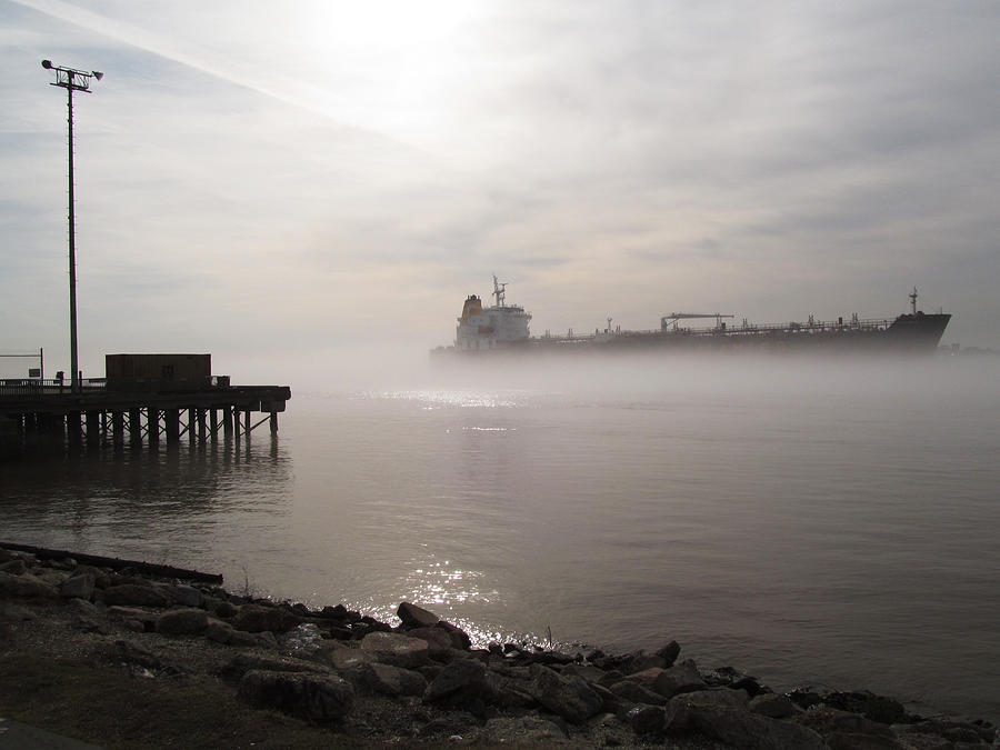 Foggy Harbor Photograph by Tom Hefko
