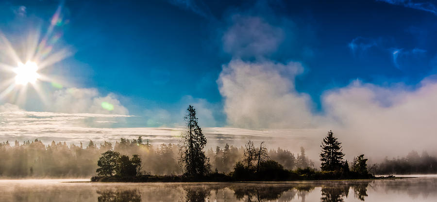 Foggy Lake Ballinger Photograph by Tommy Farnsworth