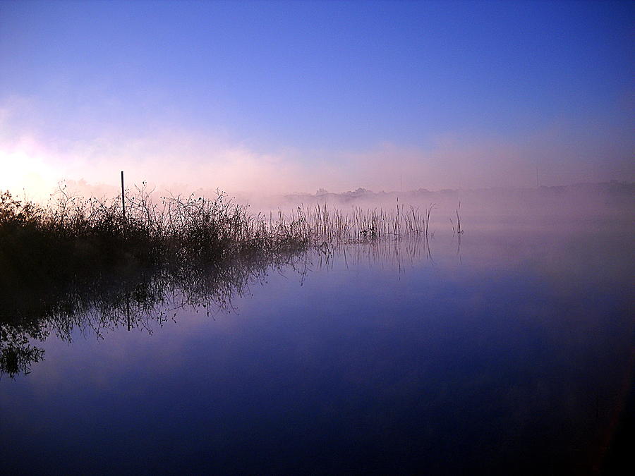 Foggy Lake Sears  Photograph by Christopher Mercer