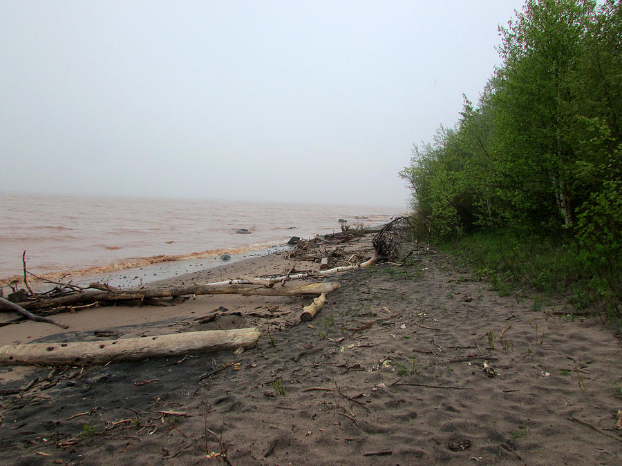 Foggy Lake Superior Photograph by Dianna Peterson - Fine Art America