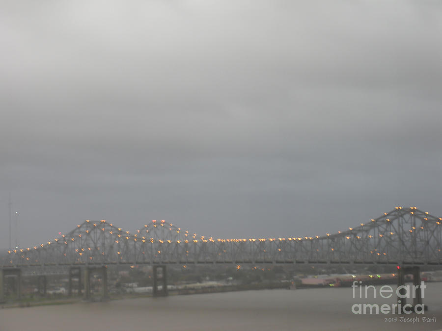 New Orleans Photograph - Foggy Morning Bridge by Joseph Baril