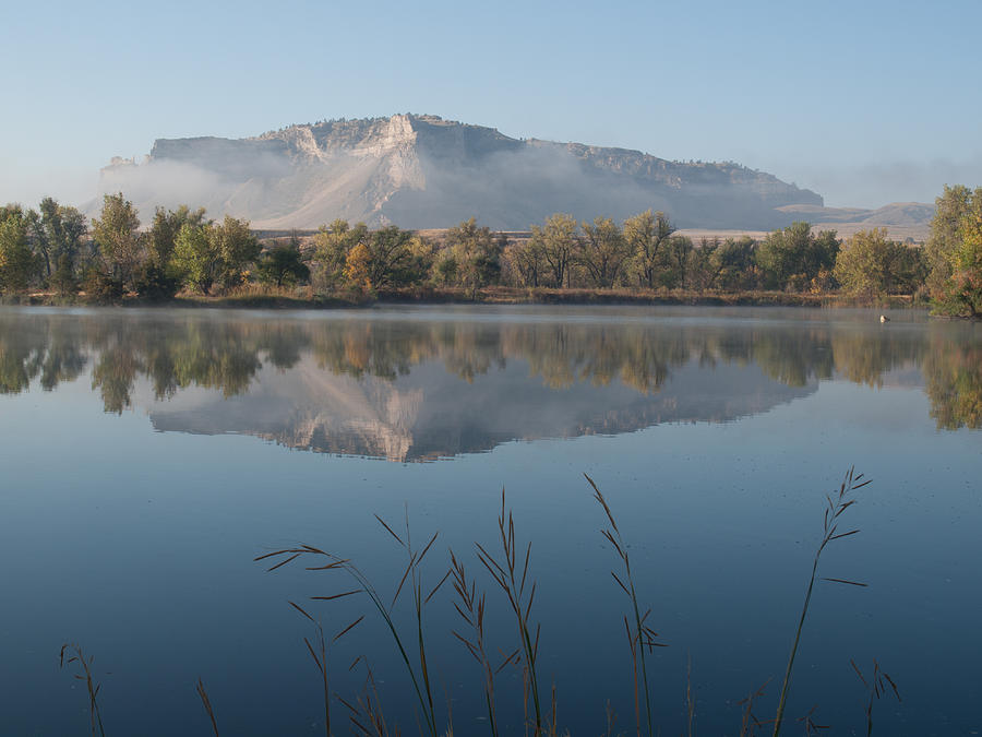 Foggy Morning - ScottsBluff Monument Photograph by HW Kateley