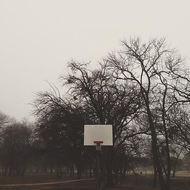 Basketball Photograph - Foggy Morning by William Meier
