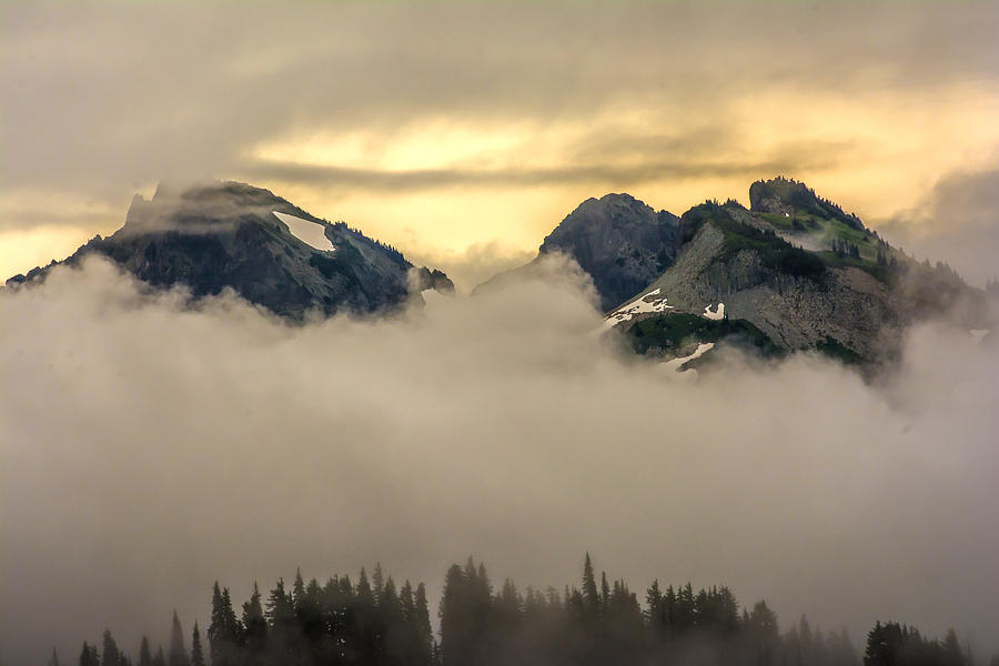Foggy Mountain Breakdown Photograph by Randall Branham