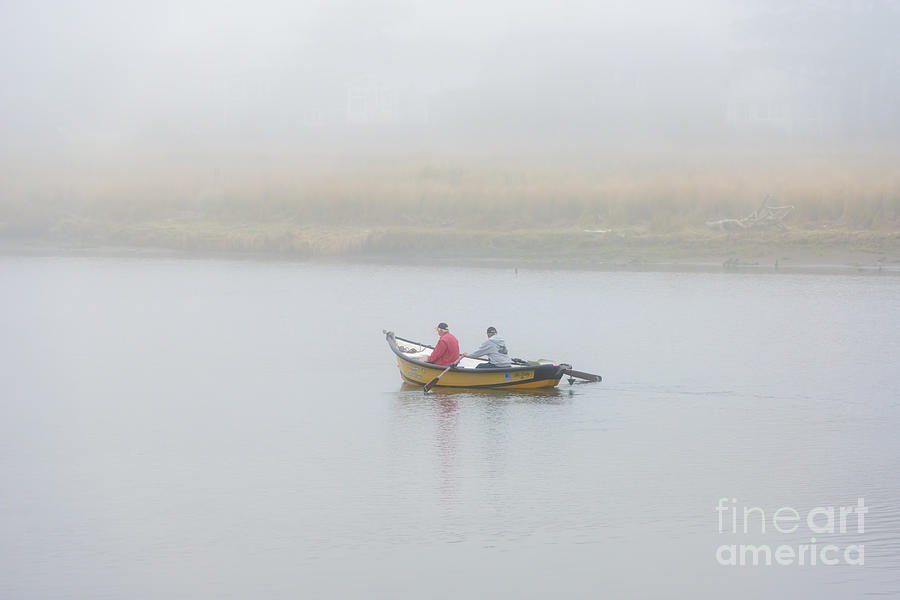 Boat Photograph - Foggy Nestucca by Michael Dawson