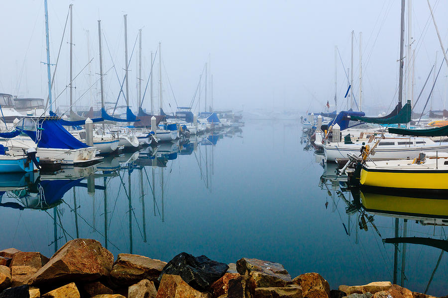 Foggy Oceanside Harbor Photograph by Ben Graham