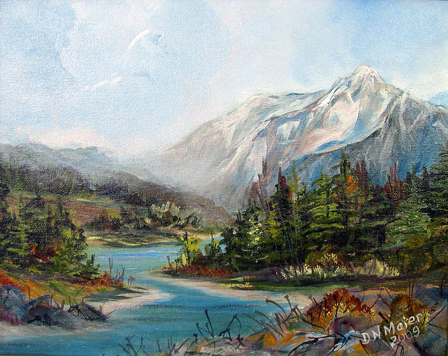 Foggy Pass Painting by Dorothy Maier