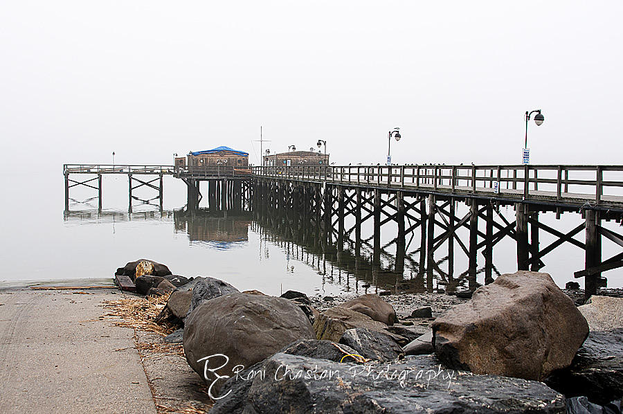 Foggy Pier Photograph by Roni Chastain