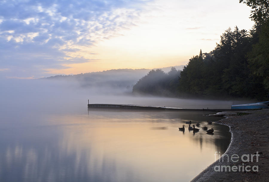 Foggy Sunrise On Eighth Lake Photograph