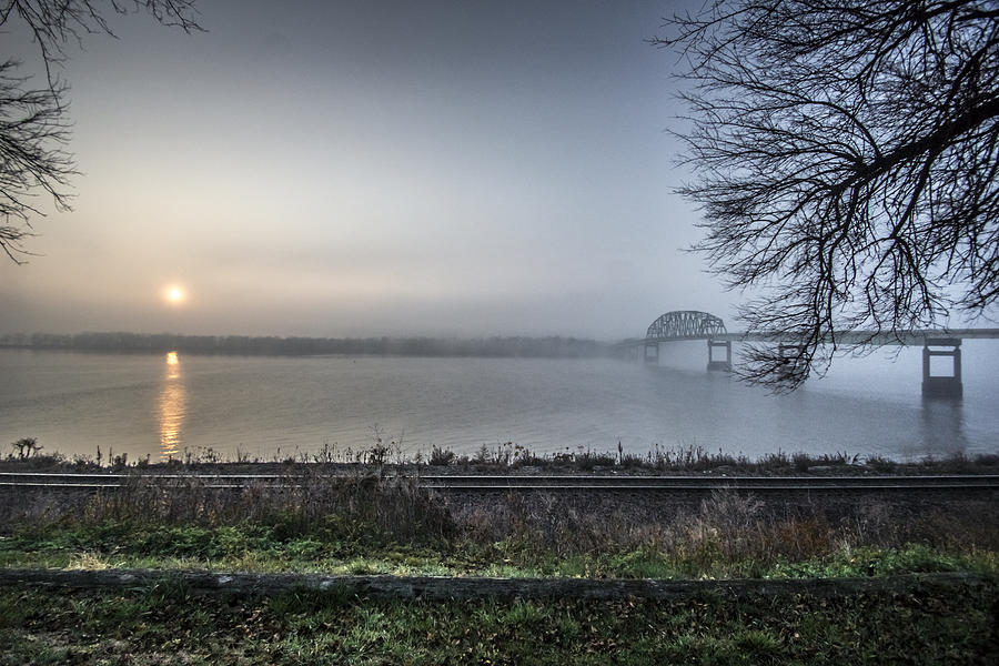 Foggy Sunrise Over the River Photograph by Paul Brooks