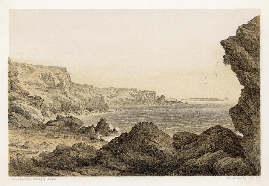 Foilhummerum Bay, Valentia, Western Drawing by Mary Evans Picture ...