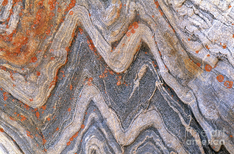Folded Granite Photograph by Art Wolfe