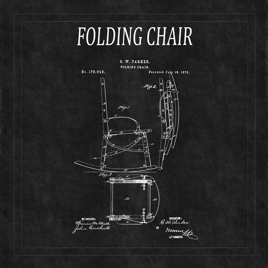 Chair Photograph - Folding Chair Patent 2 by Andrew Fare