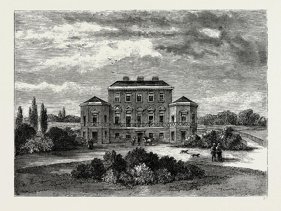 Foley House, In 1800 Drawing by Litz Collection | Fine Art America