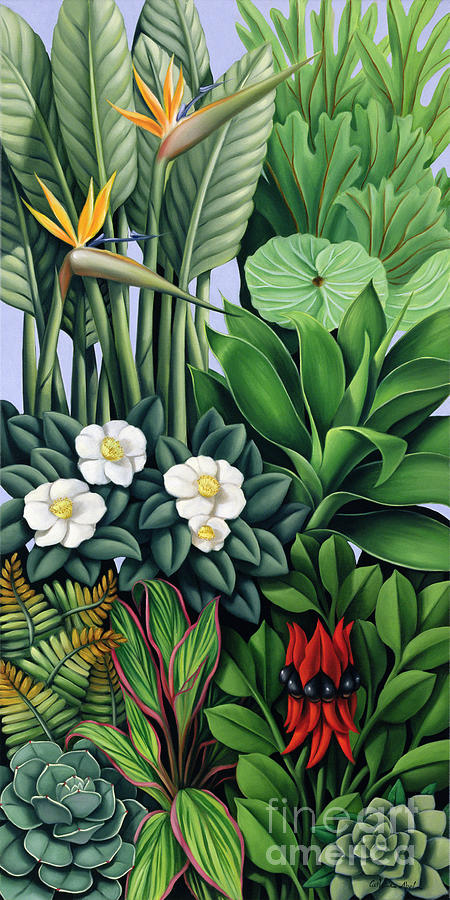 Foliage II by Catherine Abel Painting by Catherine Abel