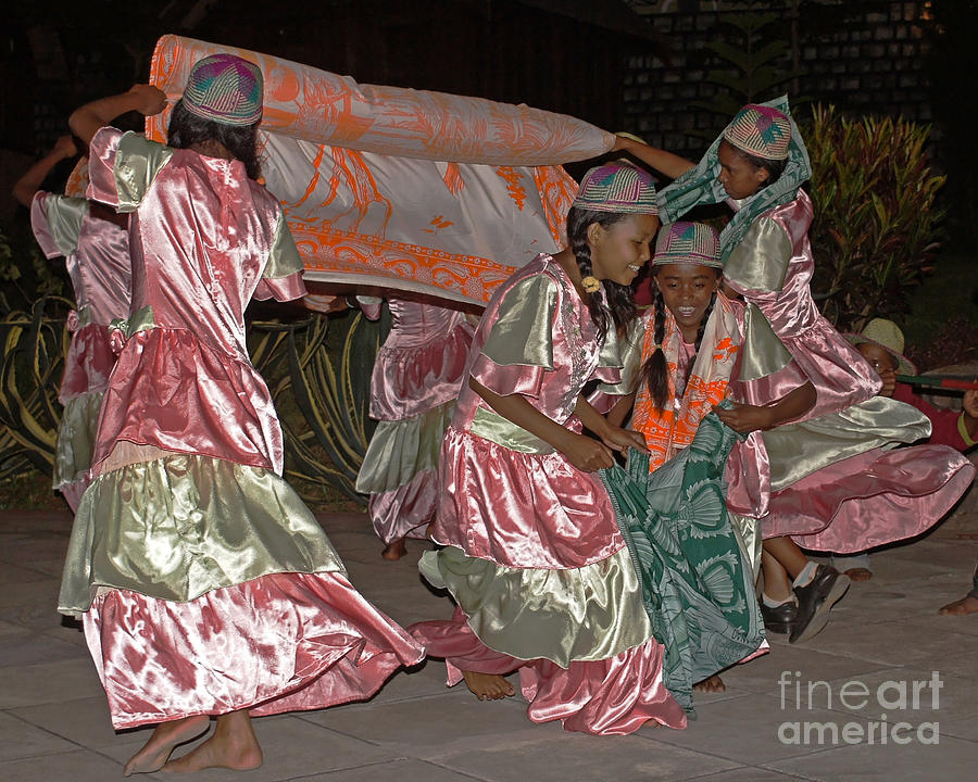 folk dance group from Madagascar 2 Photograph by Rudi Prott