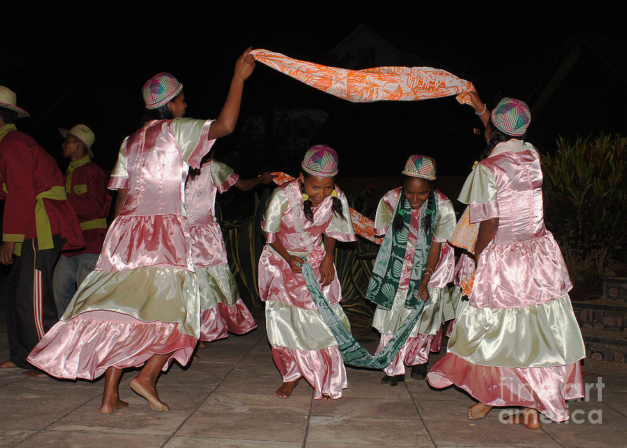 folk dance group from Madagascar Photograph by Rudi Prott - Pixels