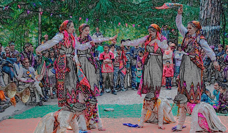 People Photograph - Folk Dance in Traditional Attire by Suneet Bhardwaj