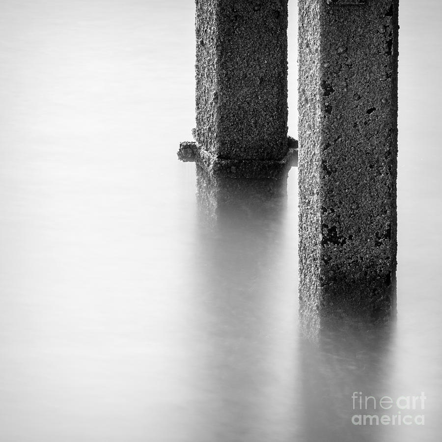 Beach Photograph - Folkestone Harbour Stillness 1 by Jonathan Hughes