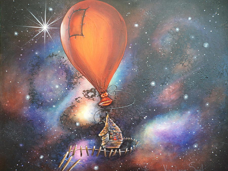 Planet Painting - Follow That Star by Krystyna Spink