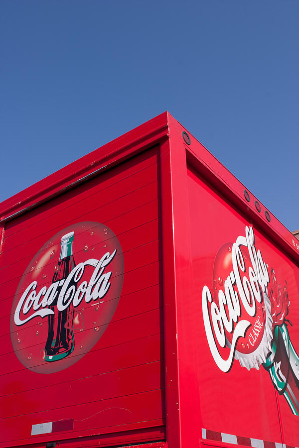 Summer Photograph - Follow that Truck Coca Cola by Scott Campbell