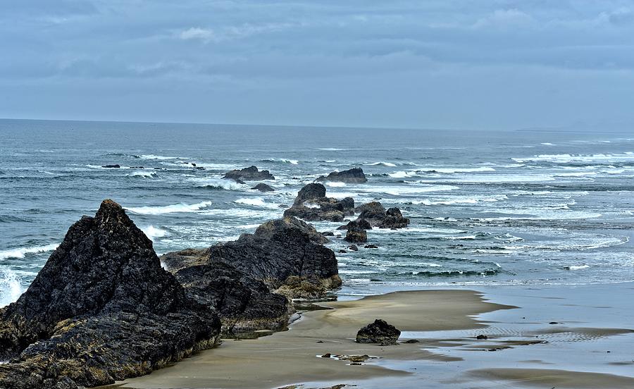Seal Rock Photograph - Follow The Ocean Waves by Image Takers Photography LLC - Carol Haddon