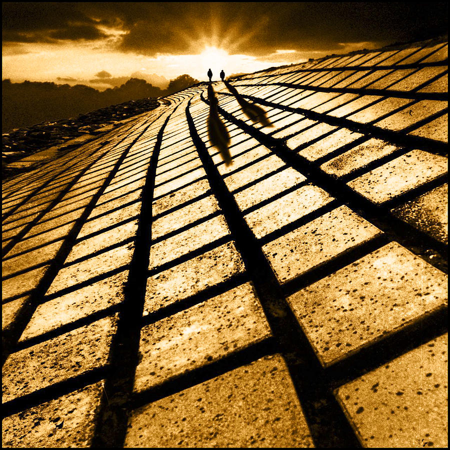 Sunset Photograph - Follow the Yellow Brick Road by Adrian Campfield