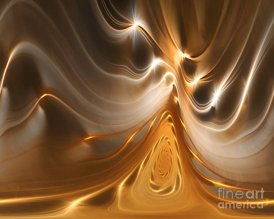 Abstract Digital Art - Follow Your Bliss by Peggy Hughes