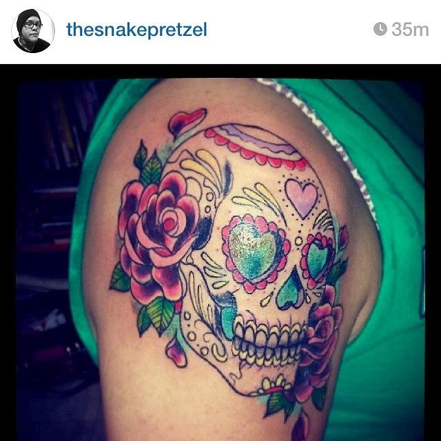 Tattoo Photograph - #followhim @thesnakepretzel  #tattoo by Lori Lynn Gager