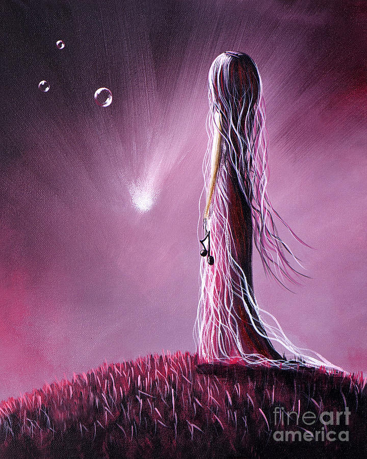 Fantasy Painting - Following Her Dreams by Shawna Erback by Moonlight Art Parlour
