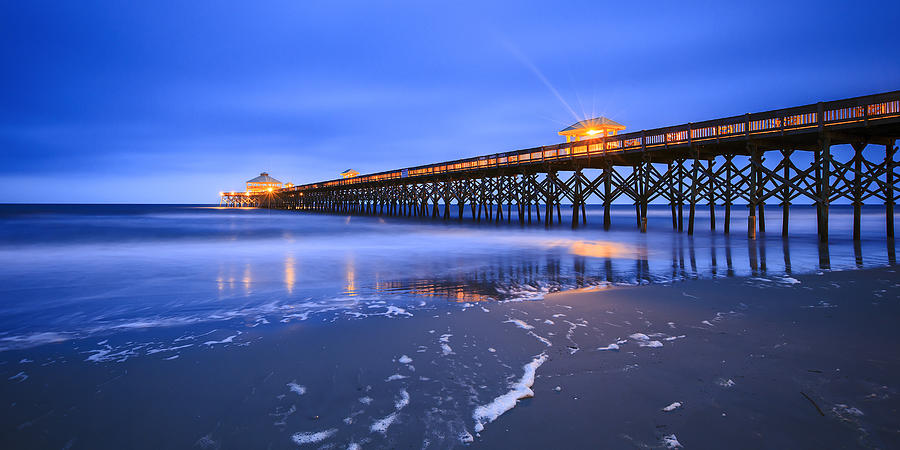Folly Beach Blue Photograph by Mike Lang