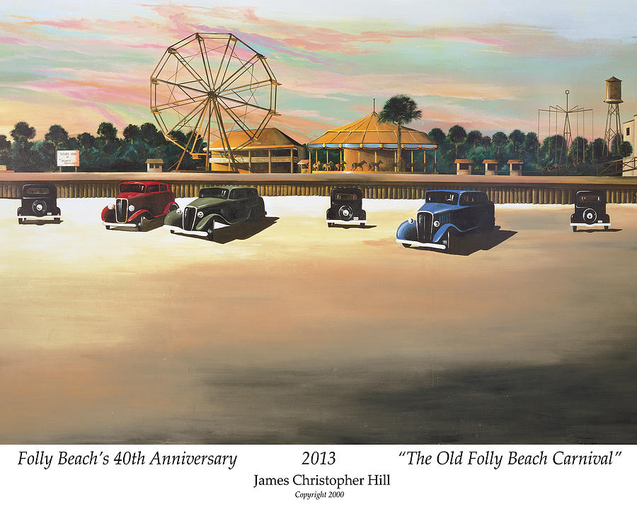 Folly Beach Carnival Painting by James Hill