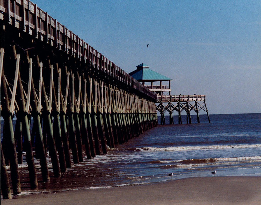 Folly Pier Photograph by Jean Wolfrum
