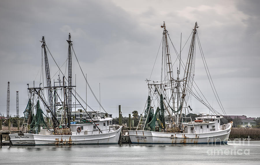 Folly River Shrimp Boats Photograph