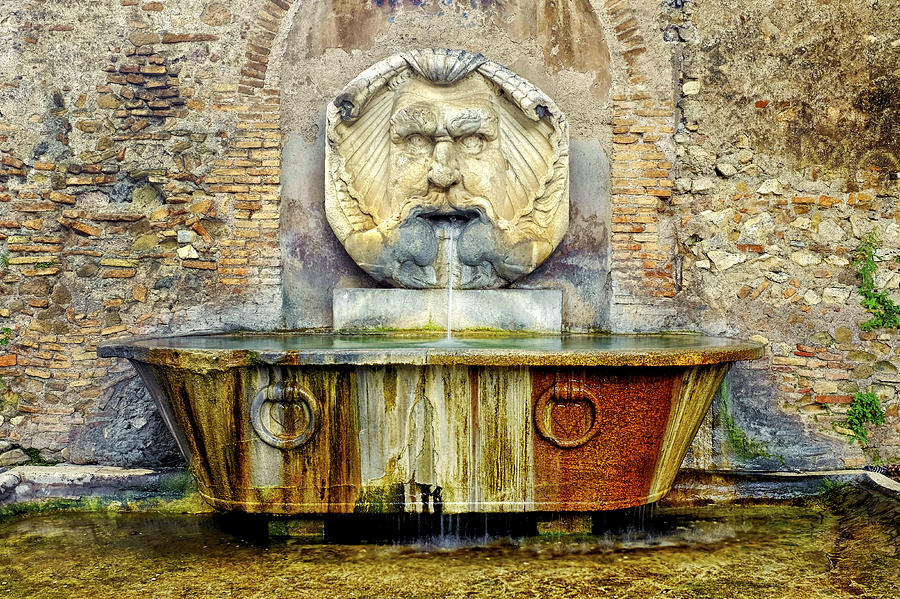 Fontana del mascherone di Santa Sabina Photograph by Fabrizio Troiani