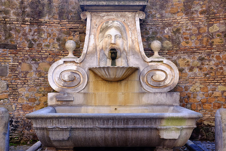 Fontana del Mascherone Photograph by Fabrizio Troiani